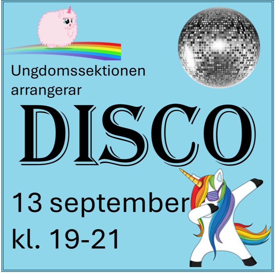 Vår fantastiska ungdomssektion arrangerar ARS första disco någonsin!
💃Vem får komma?
- Alla som vill, ta gärna med en kompis som inte går på ridskolan!
- Anmäl er via webbutiken på hemsidan (under klubbarrangemang)
🕺Vad händer?
- Dans & roliga lekar
💃Vart?
- Lilla ridhuset
🕺Vad kostar det?
- Inträde 50kr (betalas vid anmälan)
- Snacks & dricka finns att köpa där
Kontakt för frågor: Maja Öström
079-3260800